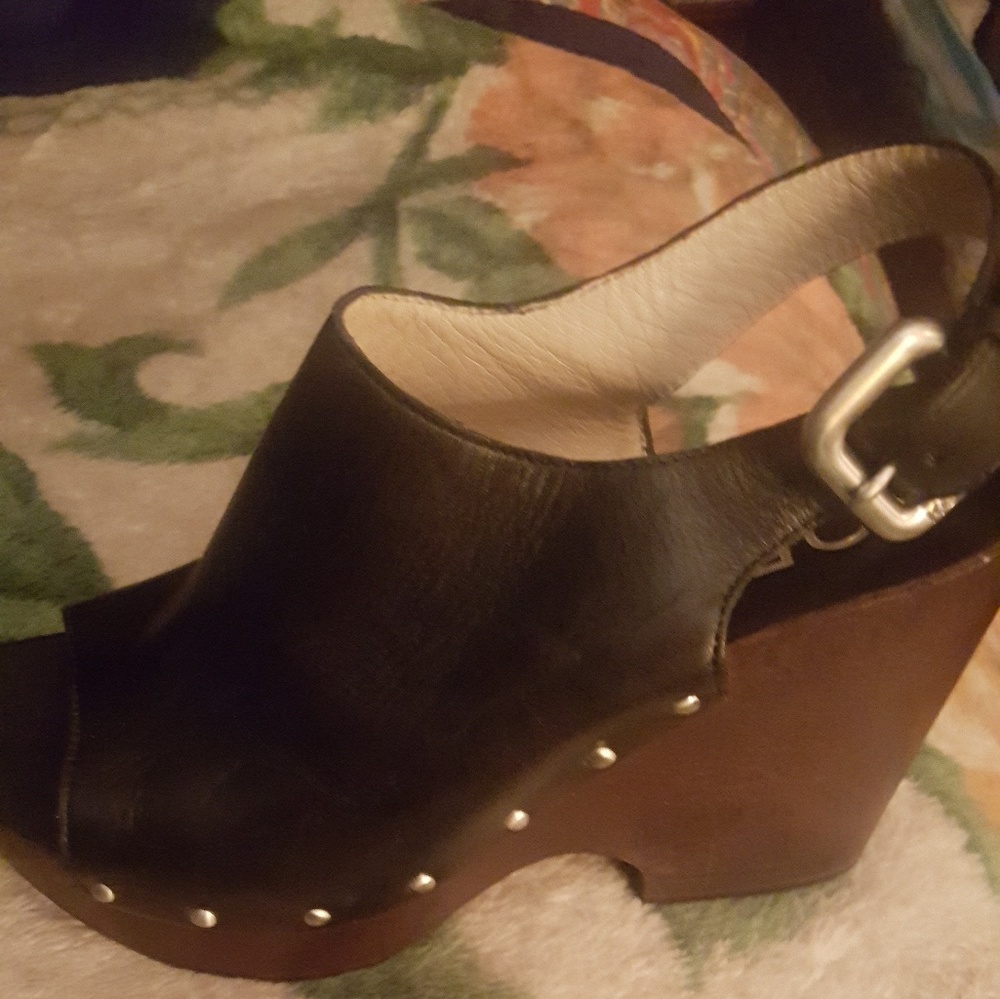 Black Michael Kors wedge
